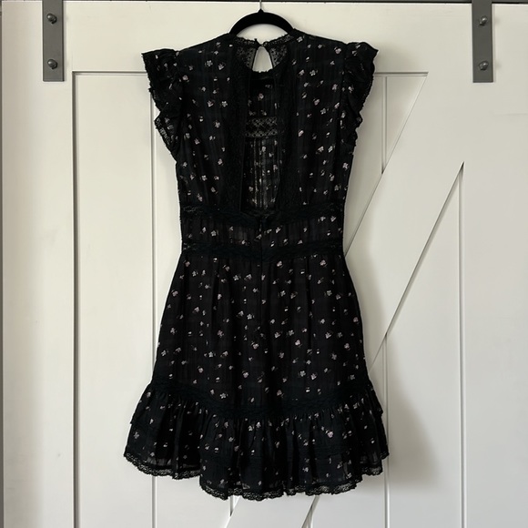 SAYLOR Prarie Mini Dress in Black - Picture 14 of 15